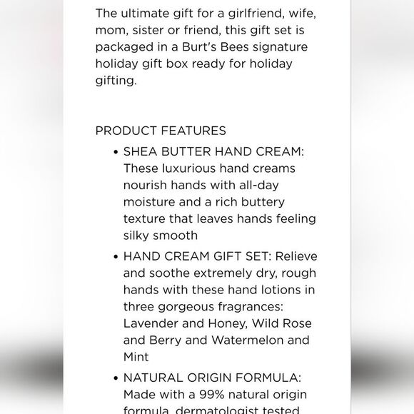 Burt's Bees Hand Cream Trio - Picture 5 of 7